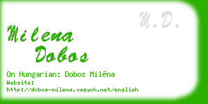 milena dobos business card